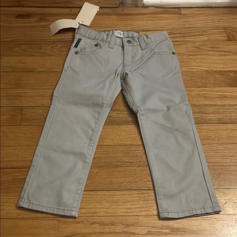 Armani Junior Gray Logo Jeans Size 3a Nwt Regular Fit